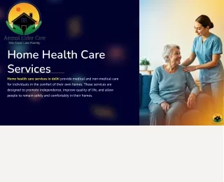 Best Home Health Care in Delhi/Noida