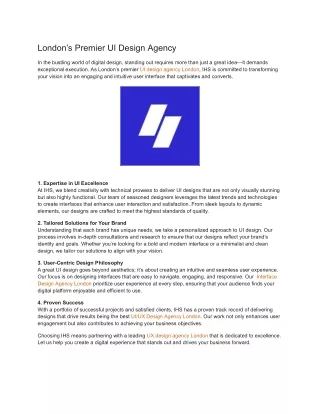 london s premier ui design agency