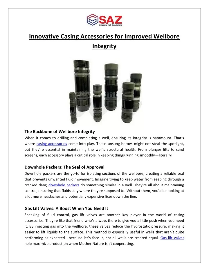 innovative casing accessories for improved