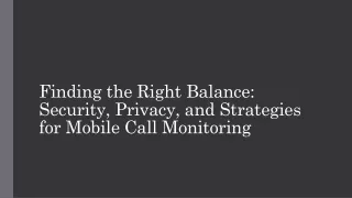 finding the right balance security privacy