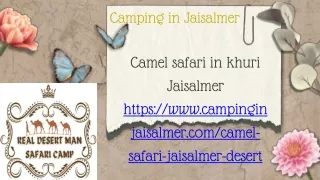 camping in jaisalmer