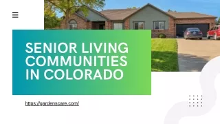 Discover Top Senior Living Communities in Colorado: Care & Comfort Await