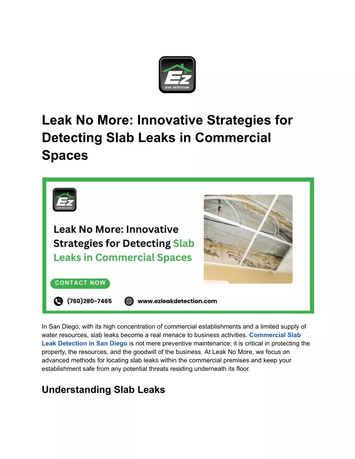 leak no more innovative strategies for detecting