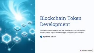 Blockchain Token Development