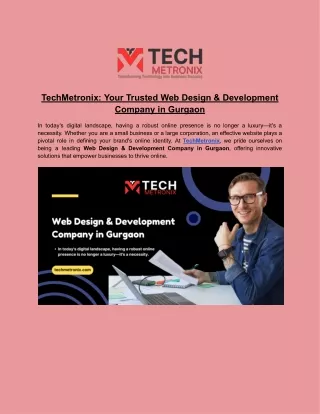 techmetronix your trusted web design development