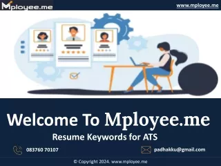 Resume Keywords for ATS - MployeeMe