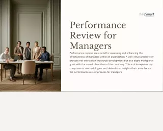 performance review for managers performance