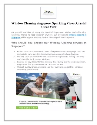 window cleaning singapore sparkling views crystal