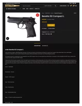 Beretta 92 Compact L - ammo2pistol.com