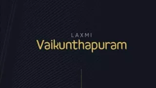 Laxmi Vaikunthapuram Modern Luxury Living in the Heart of Bhubaneswar