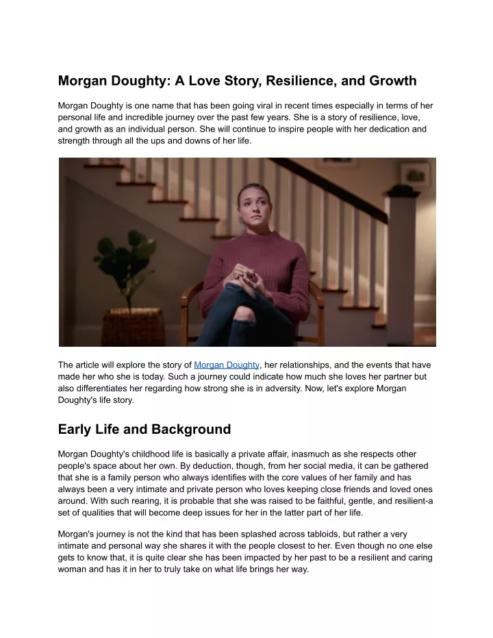 morgan doughty a love story resilience and growth