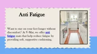 Anti Fatigue