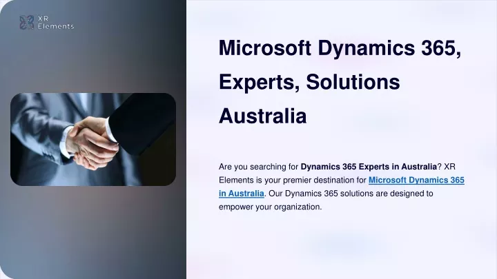 microsoft dynamics 365 experts solutions australia