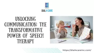 Unlocking Communication: The Transformative Power of Speech Therapy