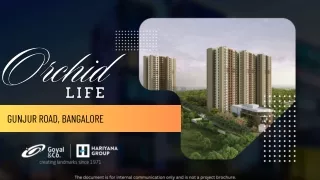 Orchid Life Your Gateway to Comfort and Community in Bangalore