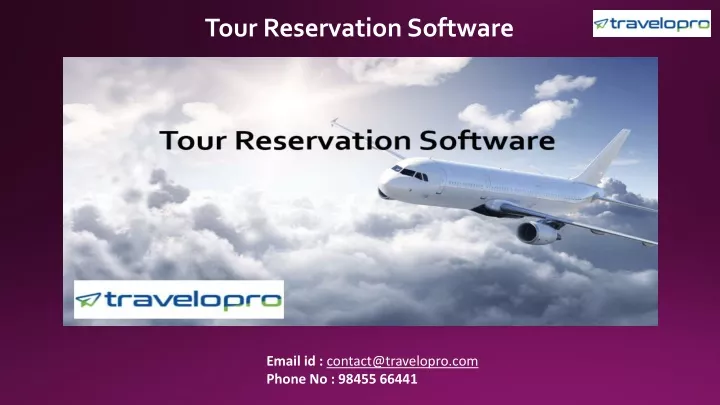 tour reservation software