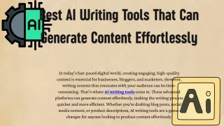 best ai writing tools that can generate content