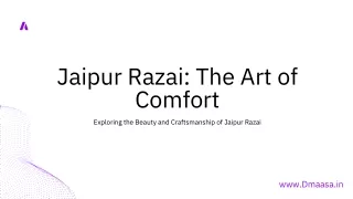 Jaipur Razai The Art of Comfort