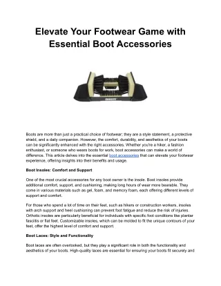 Elevate Your Footwear Game with Essential Boot Accessories.docx