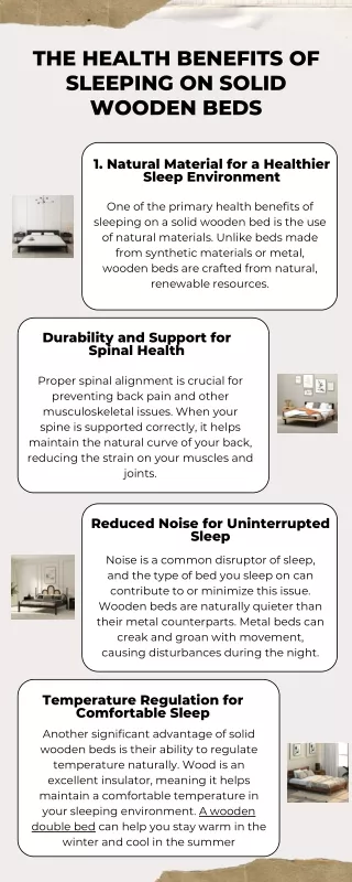 The Health Benefits of Sleeping on Solid Wooden Beds