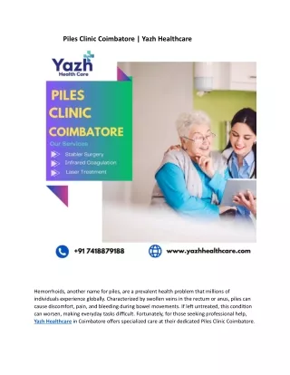 Piles Clinic Coimbatore