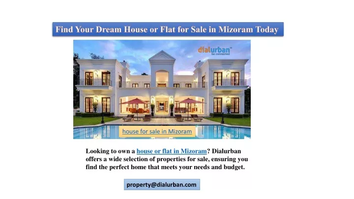 find your dream house or flat for sale in mizoram