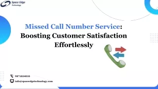 missed call number service boosting customer