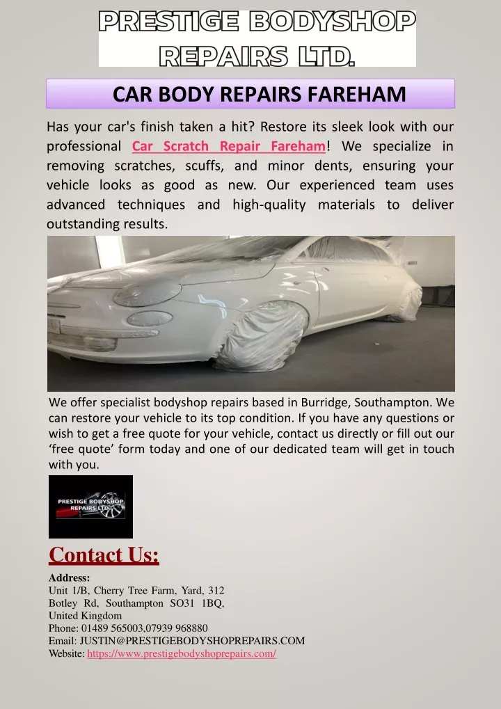 car body repairs fareham