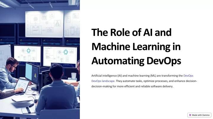 the role of ai and machine learning in automating