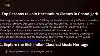 Harmonium Classes in Chandigarh | Expert Music Lessons