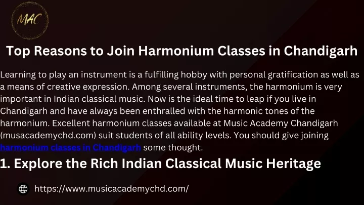 top reasons to join harmonium classes