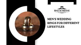 Men’s Wedding Rings for Different Lifestyles