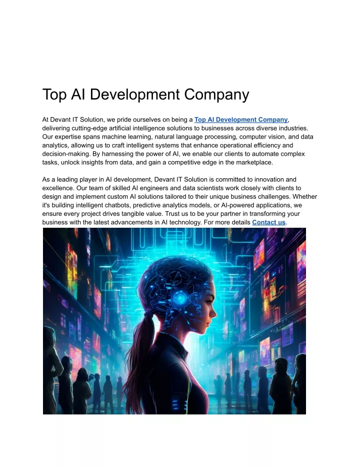 top ai development company