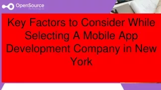 How to Choose the Best Mobile App Development Company in New York