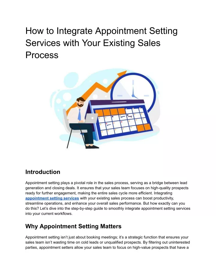 how to integrate appointment setting services