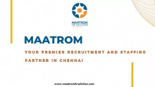 Your Premier Recruitment and Staffing Partner in Chennai