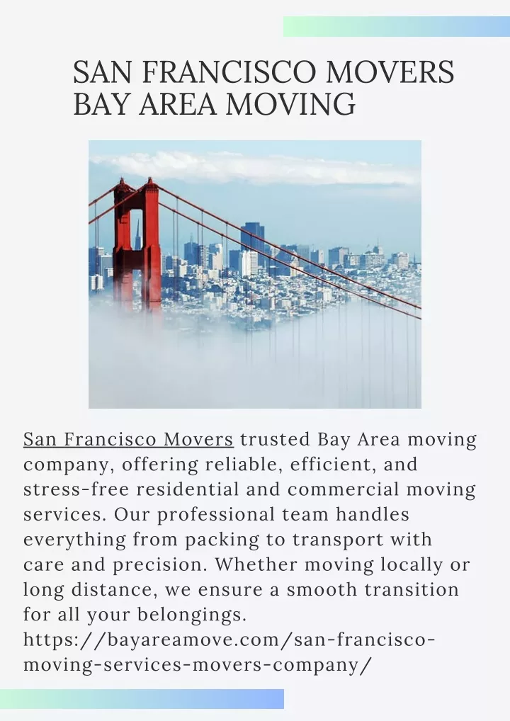 san francisco movers bay area moving