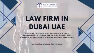 Law Firm in Dubai UAE