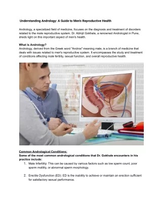 _Understanding Andrology_ A Guide to Men's Reproductive Health