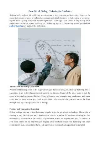 Biology Tutoring | Connect With Top Biology Tutors Online