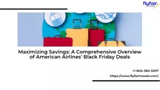 A Comprehensive Overview of American Airlines' Black Friday Deals