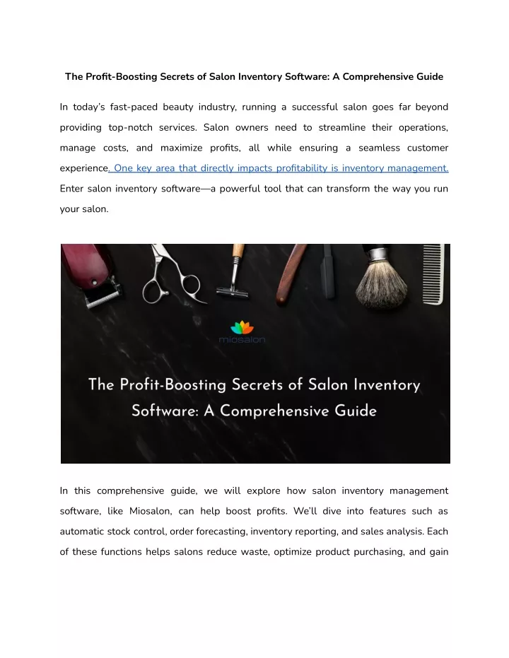 the profit boosting secrets of salon inventory