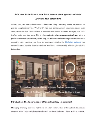 Effortless Profit Growth_ How Salon Inventory Management Software Optimizes Your Bottom Line
