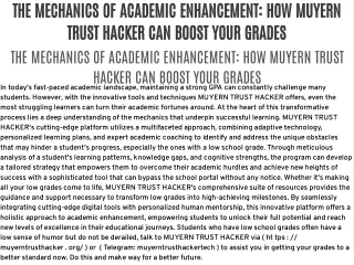 the mechanics of academic enhancement how muyern
