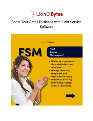Boost Your Small Business with Field Service Software