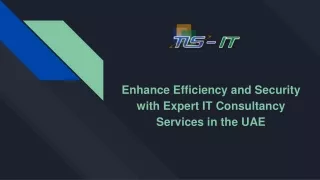 Enhance Efficiency and Security with Expert IT Consultancy in the UAE