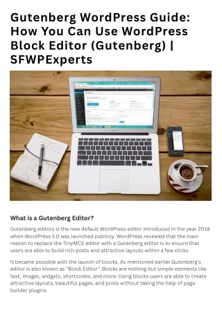 Gutenberg WordPress Guide How You Can Use WordPress Block Editor (Gutenberg)