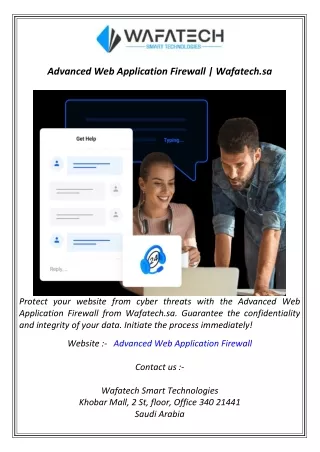 advanced web application firewall wafatech sa