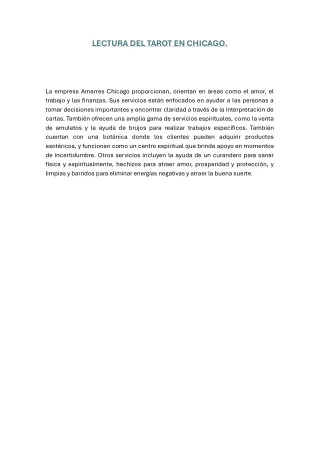lectura del tarot en chicago