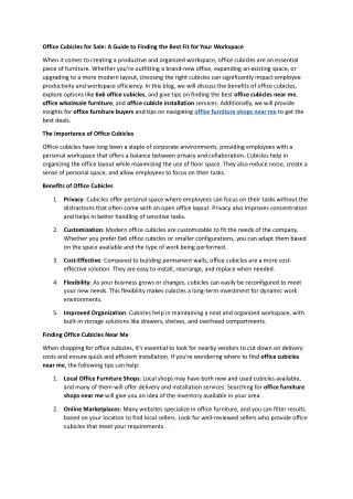 office cubicles for sale a guide to finding